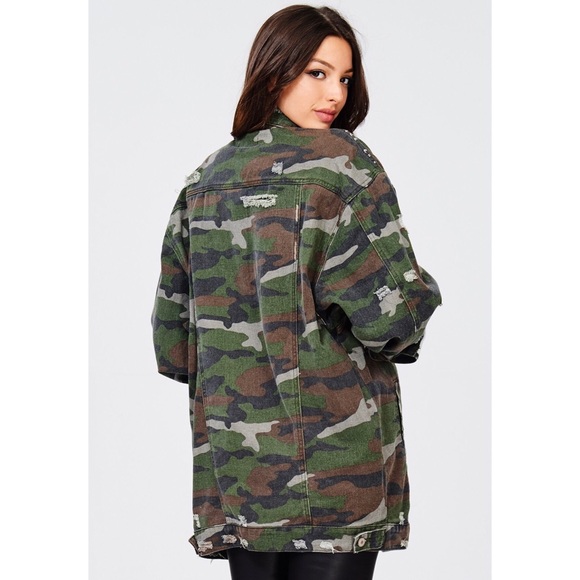 Camo Jean Oversized Jacket - Picture 3 of 8